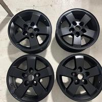 4 cerchi lega pajero L200 outlander R16 nero opaco