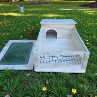 Terrario per tartarughe 81x40x20 con lato frontale