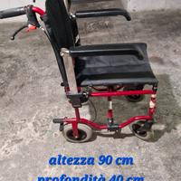 sedia a rotelle misure in foto 