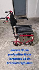 sedia a rotelle misure in foto 