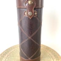 Portabottiglia vintage in pelle