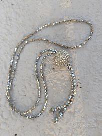 collana da donna color argento 