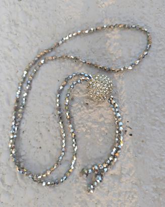 collana da donna color argento 