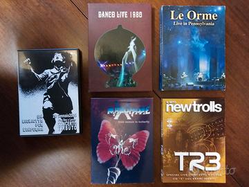 Lotto DVD, prog italia, 5 cofanetti dvd e cd