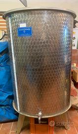 Serbatoio litri 500 inox chiusura mobile