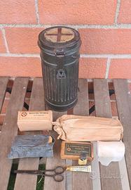 Tubo maschera antigas tedesco, ww2 riutilizzo