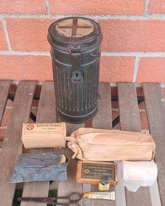 Tubo maschera antigas tedesco, ww2 riutilizzo