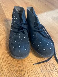 Scarpa bambina blu con strasse n. 30