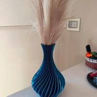 Vaso decorativo a spirale multicolore