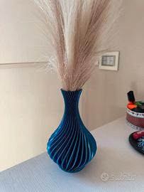 Vaso decorativo a spirale multicolore