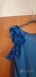 Top blu elettrico, 42