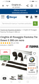 Kit Cinghie di fissaggio tendalino Fiamma