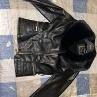 Giacca pelle Yes Zee tg.xs con pelliccia