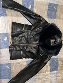 Giacca pelle Yes Zee tg.xs con pelliccia
