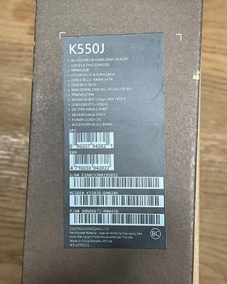ASUS computer K550J