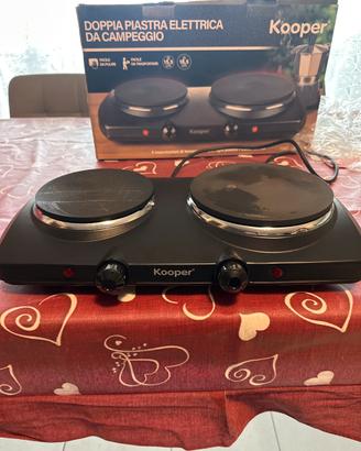 Fornello elettrico doppio Kooper