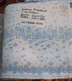 lenzuola flanella letto singolo