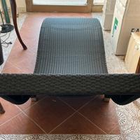 Chaise longue in rattan da esterno giardino