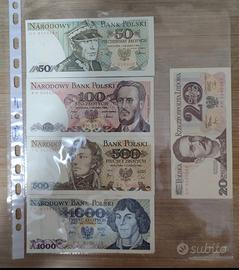 Banconote Polonia 3 fds