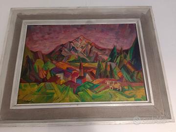 quadro stile moderno raffigurante paesaggio