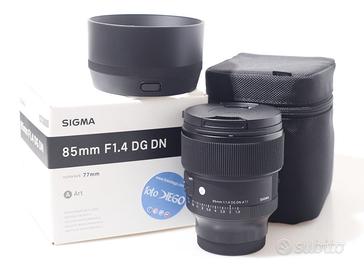 OBIETTIVO SIGMA ART 85 MM F/1.4 DG DN.SONY E-MOUNT