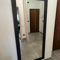 Specchio cornice legno rovere moro