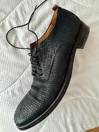 Scarpe cuoio nero da uomo MOMA 43 1/2