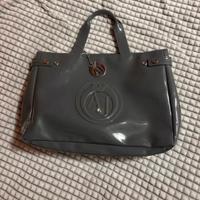 Borsa Armani Grigio lucido