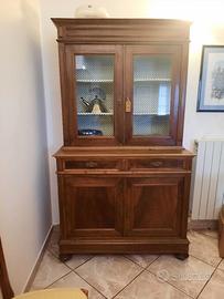 Credenza antica con vetrina ‘800