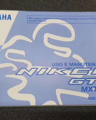USO E MANUTENZIONE MANUALE YAMAHA PER NIKEN GT 850
