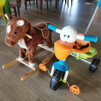 Triciclo come nuovo e Cavallo a dondolo Bambini