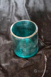 vaso vetro turchese