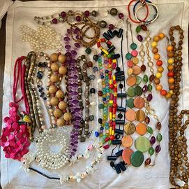 bigiotteria vintage lotto 21 collane e 3 bracciali
