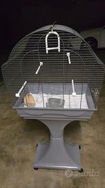 Gabbia per uccelli con piedistallo