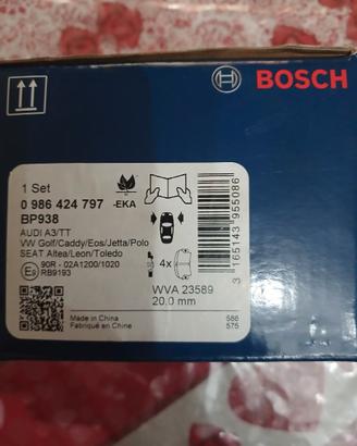 Pastiglie bosh per Wolkswagen Polo Golf Audi A1