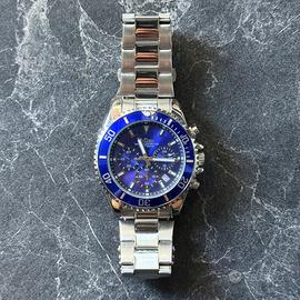 Orologio Biden Elegante Argento Quadrante Blu