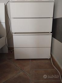 letto con doghe + 2 comodini 