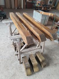 Travi in quercia legno massello antiquariato