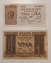 8# Banconote 1 lira