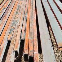 Barre ferro zincato lunghe m 2.70,sezione 40*15 mm