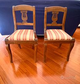 Coppia di sedie antiche – stile Impero
