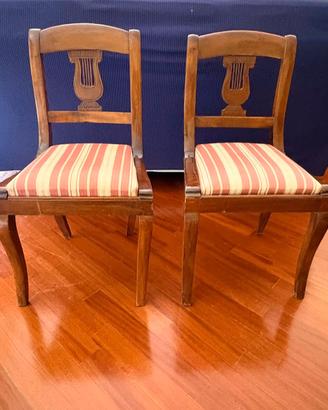 Coppia di sedie antiche – stile Impero