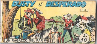 Fumetto in formato striscia Dusty il Desperado