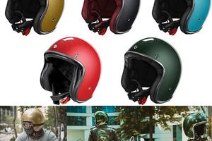 CASCO JET VINTAGE MOTO CAFE' RACER CUSTOM STORMER 