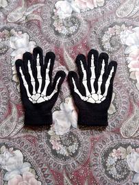 Guanti Scheletro , Punk -  taglia M