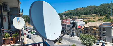 Antenna Parabola con occhio illuminatore 2 uscite