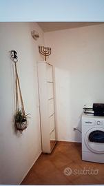 Scarpiera con ante a specchio