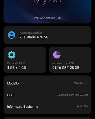 ZTE BLADE A76 5G 