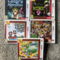 Nintendo 3DS - Lotto 5 giochi Luigi’s mansion ecc