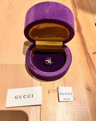 Anello gucci in oro rosa e diamanti